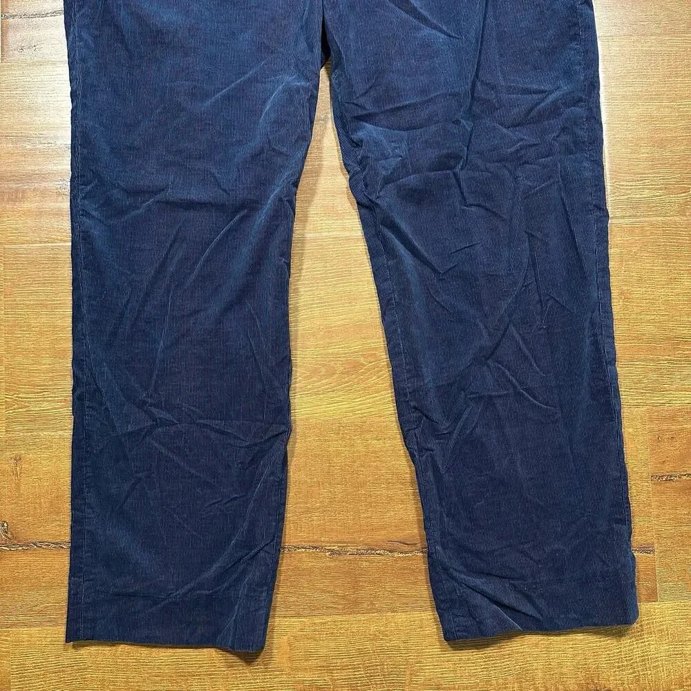J Crew Kenmare Corduroy Pants Mens 36x30 Blue Trousers Duca Visconti Old Money